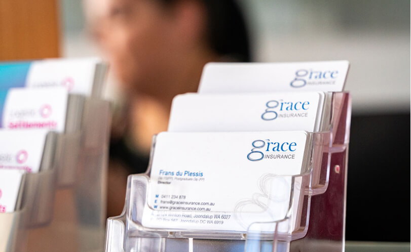grace insurance business cards about truck insurance